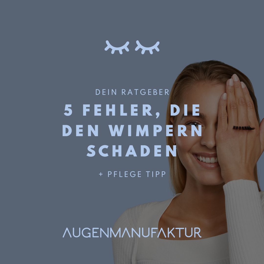 Deckblatt von 5 Fehler, die den Wimpern schaden